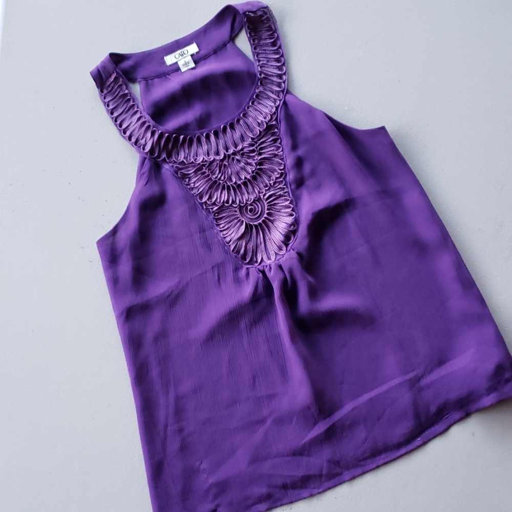 CATO Sleeveless Top purple